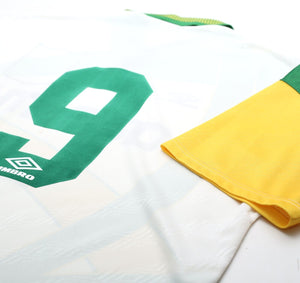 1994/95 VAN HOOIJDONK #9 Celtic Vintage Umbro Third Football Shirt (L)
