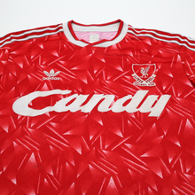 Load image into Gallery viewer, 1989/91 Liverpool Retro adidas Originals Home Football Shirt (L) CANDY3
