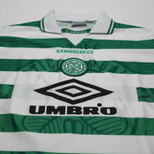 Load image into Gallery viewer, 1997/99 Larsson #7 Celtic Vintage Umbro Home Football Shirt (XL)3
