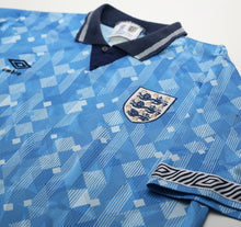 Load image into Gallery viewer, 1990/92 ENGLAND Vintage Umbro Third Football Shirt (L) Italia 90

