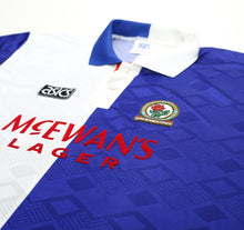 Load image into Gallery viewer, 1992/94 SHEARER #9 Blackburn Rovers Vintage Asics Home Football Shirt (XL)
