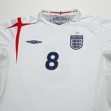 Load image into Gallery viewer, 2005/07 Lampard #8 England Vintage Umbro Home Football Shirt (L) World Cup 20062
