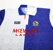 Load image into Gallery viewer, 1992/94 SHEARER #9 Blackburn Rovers Vintage Asics Home Football Shirt (XL)
