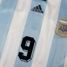 Load image into Gallery viewer, 1998/99 Batistuta #9 Argentina Vintage adidas Home Football Shirt (XL) WC 98
