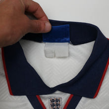 Load image into Gallery viewer, 1993/95 England Vintage Umbro Home Football Shirt (XL)11
