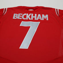 Load image into Gallery viewer, 2004/06 Beckham #7 England Vintage Umbro Away Football Shirt (M) EURO 20047

