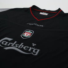 Load image into Gallery viewer, 2002/04 Gerrard #17 Liverpool Vintage Reebok Away Football Shirt (L)4
