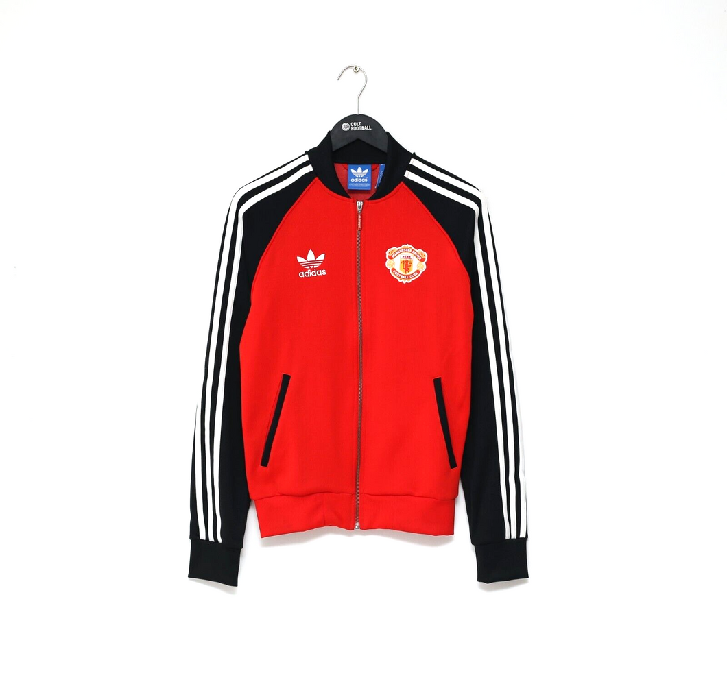 MANCHESTER UNITED Vintage Retro adidas Originals Superstar Track Top (S)