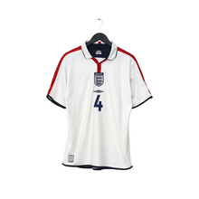 Load image into Gallery viewer, 2003/05 Gerrard #4 England Vintage Umbro Home Football Shirt (M) EURO 20041
