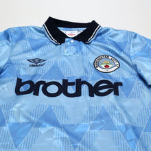 Load image into Gallery viewer, 1989/91 Lake #11 Manchester City Retro Umbro Home Football Shirt (S)3
