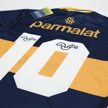Load image into Gallery viewer, 1995/96 Maradona #10 Boca Juniors Olan Reissue Parmalat SS Shirt 44 (XL) BNWT11
