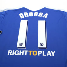 Load image into Gallery viewer, 2011/12 Drogba #11 Chelsea Vintage adidas CL Home Football Shirt (L)13
