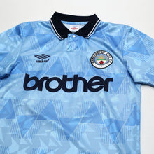 Load image into Gallery viewer, 1989/91 Lake #11 Manchester City Retro Umbro Home Football Shirt (S)2
