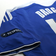 Load image into Gallery viewer, 2011/12 Drogba #11 Chelsea Vintage adidas CL Home Football Shirt (L)16
