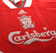 Load image into Gallery viewer, 1993/95 RUSH #9 Liverpool Vintage adidas Equipment Home Football Shirt (M)
