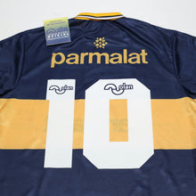 Load image into Gallery viewer, 1995/96 Maradona #10 Boca Juniors Olan Reissue Parmalat LS Shirt 44 (XL) BNWT7
