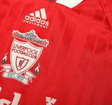 Load image into Gallery viewer, 1993/95 RUSH #9 Liverpool Vintage adidas Equipment Home Football Shirt (M)
