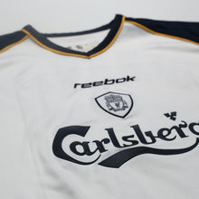Load image into Gallery viewer, 2001/03 Gerrard #17 Liverpool Vintage Reebok Away Football Shirt (L)5
