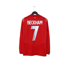 Load image into Gallery viewer, 2004/06 Beckham #7 England Vintage Umbro LS Away Football Shirt (S) EURO 20040
