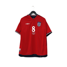Load image into Gallery viewer, 2002/04 Scholes #8 England Vintage Umbro Away Football Shirt (L) Argentina WC0
