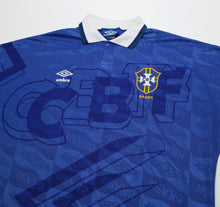 Load image into Gallery viewer, 1991/93 BRAZIL Vintage Umbro Away Football Shirt (L)2
