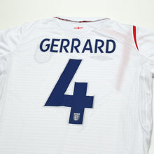 Load image into Gallery viewer, 2005/07 Gerrard #4 England Vintage Umbro Home Football Shirt (M) WC 20069
