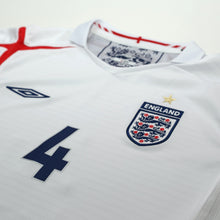 Load image into Gallery viewer, 2005/07 Gerrard #4 England Vintage Umbro Home Football Shirt (L) WC 20065
