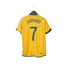 Load image into Gallery viewer, 2006/08 Adriano #7 Brazil Vintage Nike Home Football Shirt (M) World Cup 060
