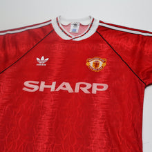 Load image into Gallery viewer, 1990/92 Manchester United Vintage adidas Home Football Shirt (M) 38/402
