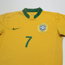 Load image into Gallery viewer, 2006/08 Adriano #7 Brazil Vintage Nike Home Football Shirt (M) World Cup 062
