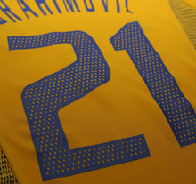 Load image into Gallery viewer, 2002/03 IBRAHIMOVIC #21 Sweden Vintage adidas WC 02 Home Football Shirt (XL)
