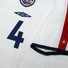 Load image into Gallery viewer, 2003/05 Gerrard #4 England Vintage Umbro Home Football Shirt (XL) EURO 20047
