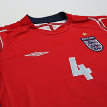 Load image into Gallery viewer, 2004/06 Gerrard #4 England Vintage Umbro Away Football Shirt (M) EURO 20045
