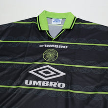 Load image into Gallery viewer, 1998/99 Larsson #7 Celtic Vintage Umbro Away Football Shirt (L)2
