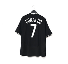 Load image into Gallery viewer, 2003/04 RONALDO #7 Manchester United Vintage Nike Away Football Shirt (XL)

