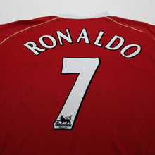 Load image into Gallery viewer, 2006/07 Ronaldo #7 Manchester United Vintage Nike Home Football Shirt (L)10
