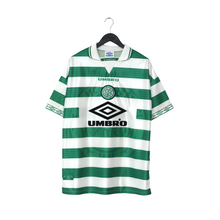Load image into Gallery viewer, 1997/99 Larsson #7 Celtic Vintage Umbro Home Football Shirt (XL)1
