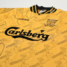 Load image into Gallery viewer, 1994/96 Barnes #10 Liverpool Vintage adidas Third Football Shirt (L)4
