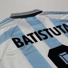 Load image into Gallery viewer, 1998/99 Batistuta #9 Argentina Vintage adidas Home Football Shirt (XL) WC 98
