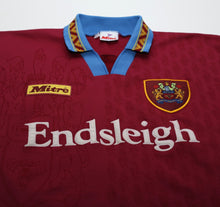 Load image into Gallery viewer, 1995/96 BURNLEY FC Vintage Mitre Home Football Shirt Jersey (S) 34/36

