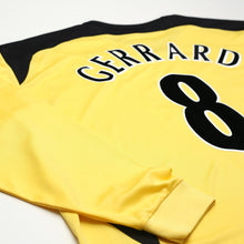 Load image into Gallery viewer, 2004/05 Gerrard #8 Liverpool Vintage Reebok L/S Away Football Shirt (XXL)15
