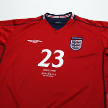 Load image into Gallery viewer, 2002/04 Rooney #23 England Vintage Umbro Away Debut Football Shirt (M) Australia2
