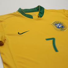 Load image into Gallery viewer, 2006/08 Adriano #7 Brazil Vintage Nike Home Football Shirt (M) World Cup 065
