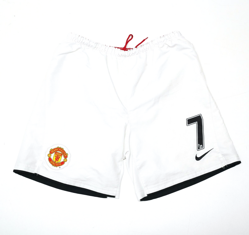 2007/09 RONALDO #7 Manchester United Vintage Nike Home Football Shorts (S/M)