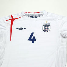 Load image into Gallery viewer, 2005/07 Gerrard #4 England Vintage Umbro Home Football Shirt (M) WC 20062
