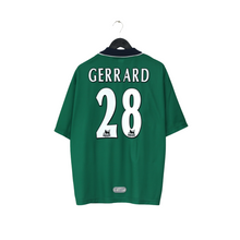 Load image into Gallery viewer, 1999/00 Gerrard #28 Liverpool Vintage Reebok Away Football Shirt (42/44) L0
