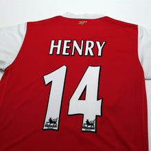 Load image into Gallery viewer, 2006/08 Henry #14 Arsenal Vintage Nike Home Football Shirt (S)7
