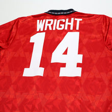 Load image into Gallery viewer, 1990/93 Wright #14 England Vintage Umbro Away Football Shirt (M) US Cup 938
