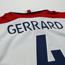 Load image into Gallery viewer, 2003/05 Gerrard #4 England Vintage Umbro Home Football Shirt (XL) EURO 200413
