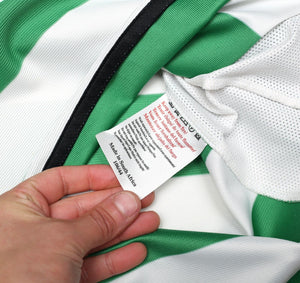2001/03 LARSSON #7 Celtic Umbro European Home Football Shirt (L)